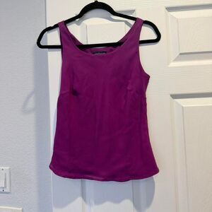 Ann-taylor Women's Fuchsia sleeveless silk top S